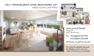 Bauzaunplakat für Immo consult GmbH