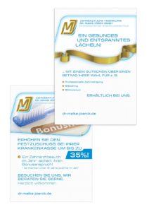 Zahnärztliche Tagesklinik Dr. Maike Jörck GmbH: Werbeplakate