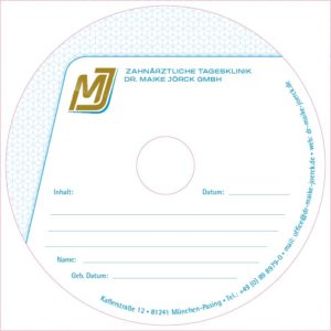 Zahnärztliche Tagesklinik Dr. Maike Jörck GmbH: DVD Label
