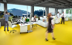 Visualisierung PRISMA Competence Park Stadwerke Areal Salzburg: Büro im Hochhaus Ausführung nach Klientenwunsch